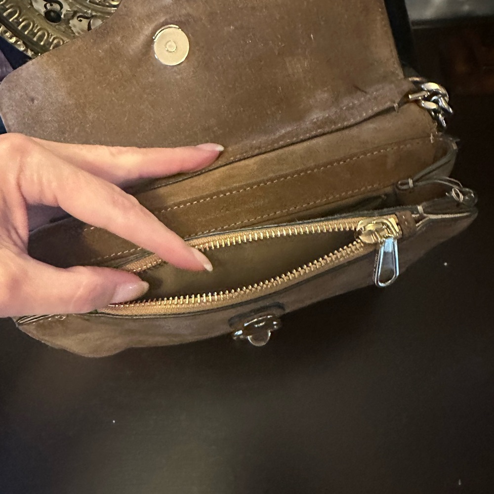 Rebecca Minkoff Military Brown Crossbody Bag - Picture 6 of 10